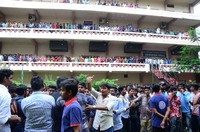 Nannu Dochukunduvate Movie Team at KIET College